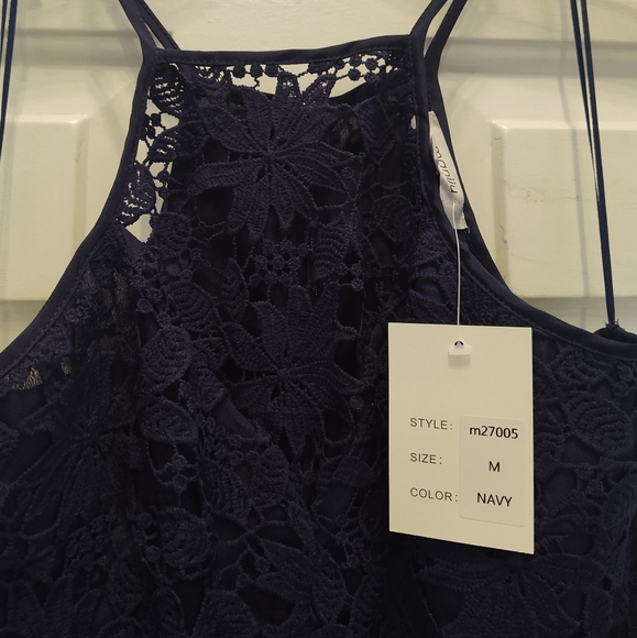 Short Lace A-Line Semi-Formal Party Dress - Picture 4 of 7